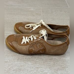 👟Tory Burch Murphey Tan Sneakers, 9